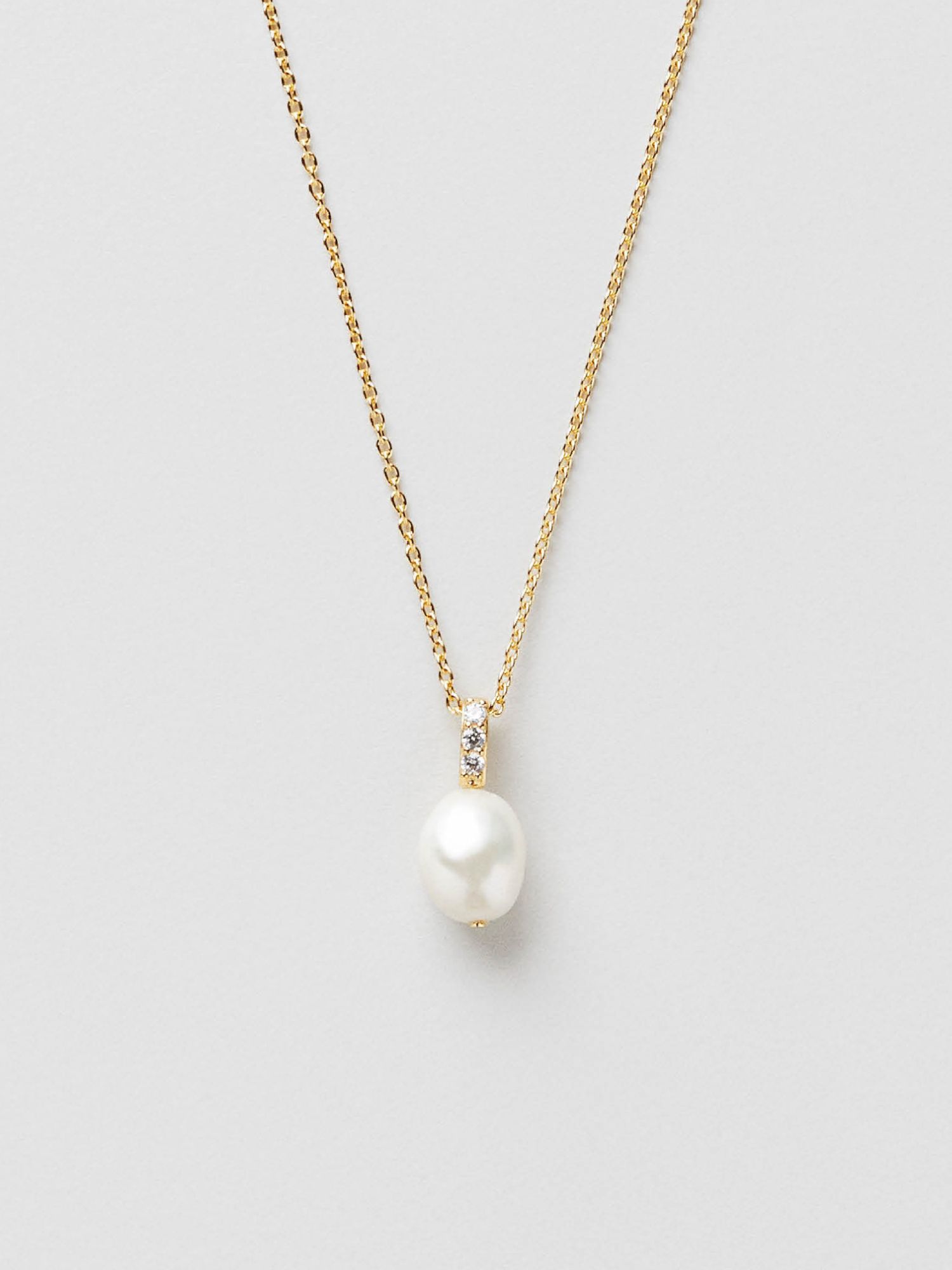 ☆Hei☆ crescendo pearl necklace HE24WINFW114XXFR Crescendo Necklace - Mother of Pearl