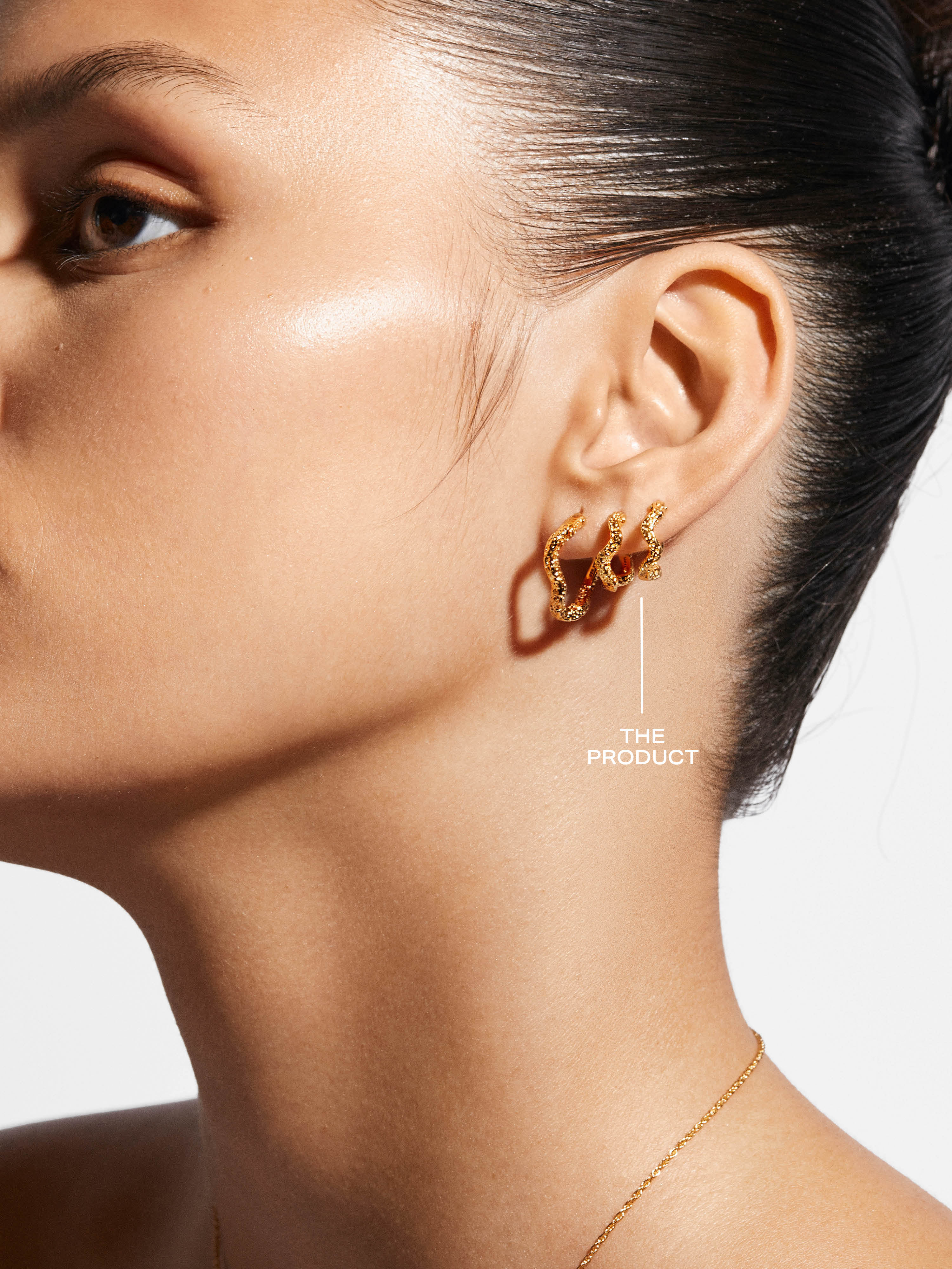 Wavy Nima Hoops (XS) bild 4