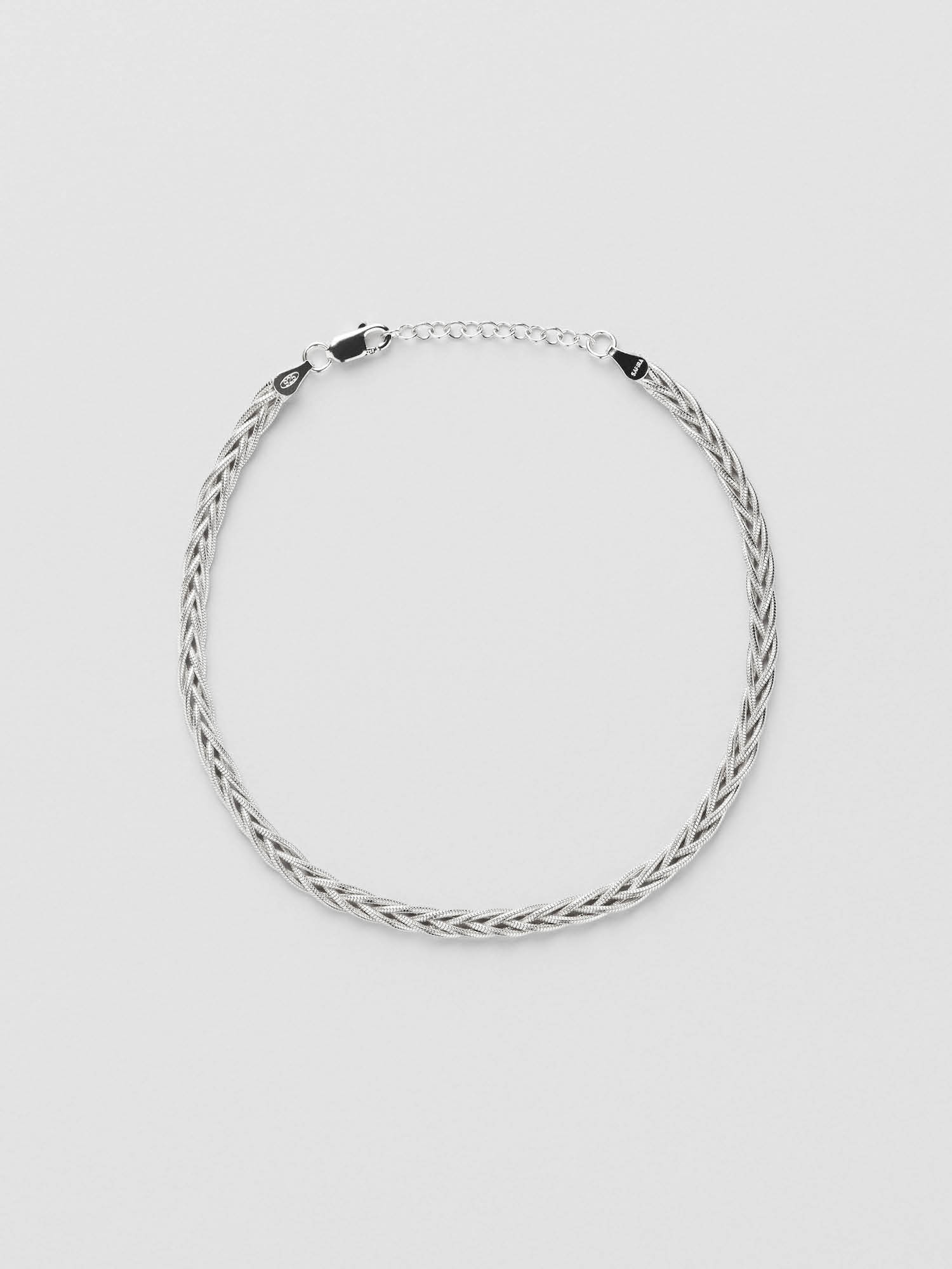 Braided Snake Chain Fotlänk
