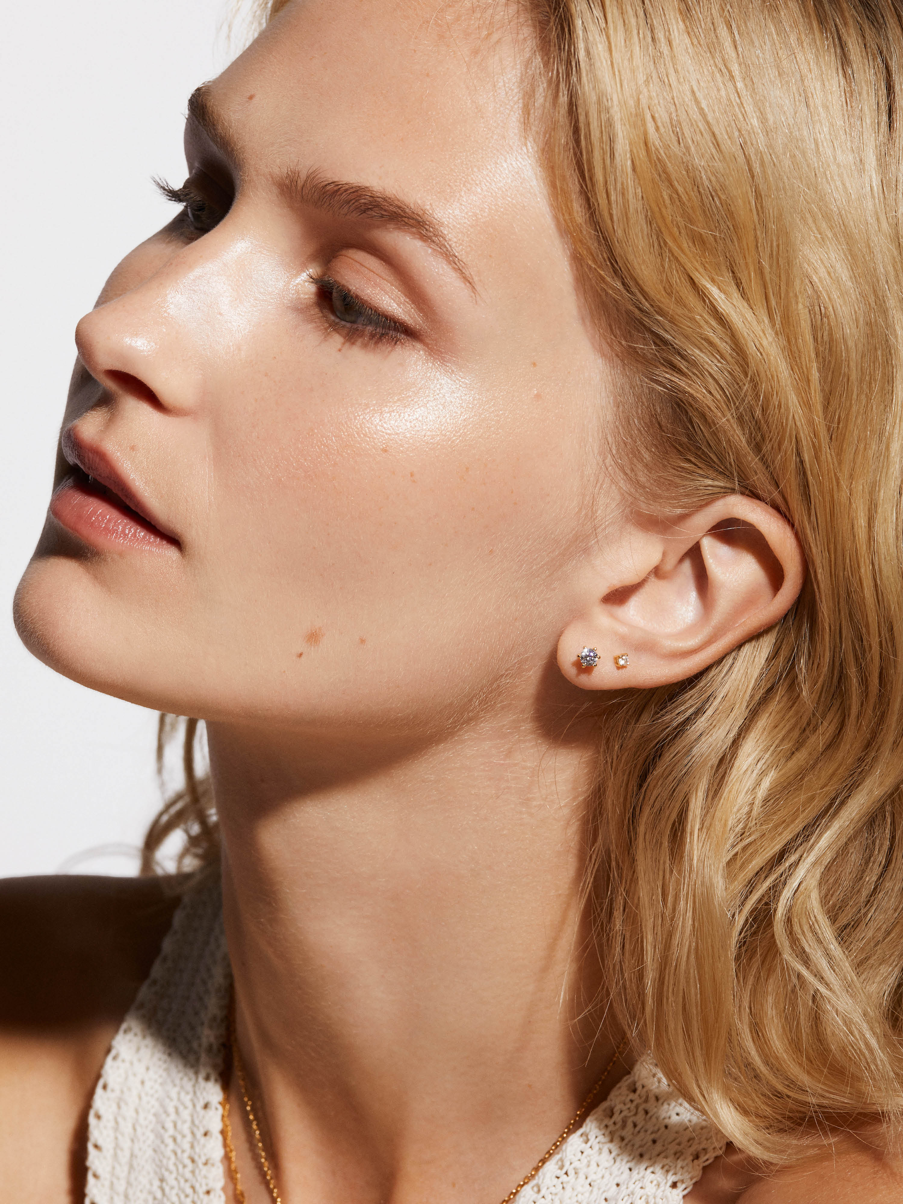 【HYERES LOR】25SS★ Essence SL Tennis 1Touch Earrings XL WH MUSINSA | HYERES-LOR Essence Silver Tennis One Touch