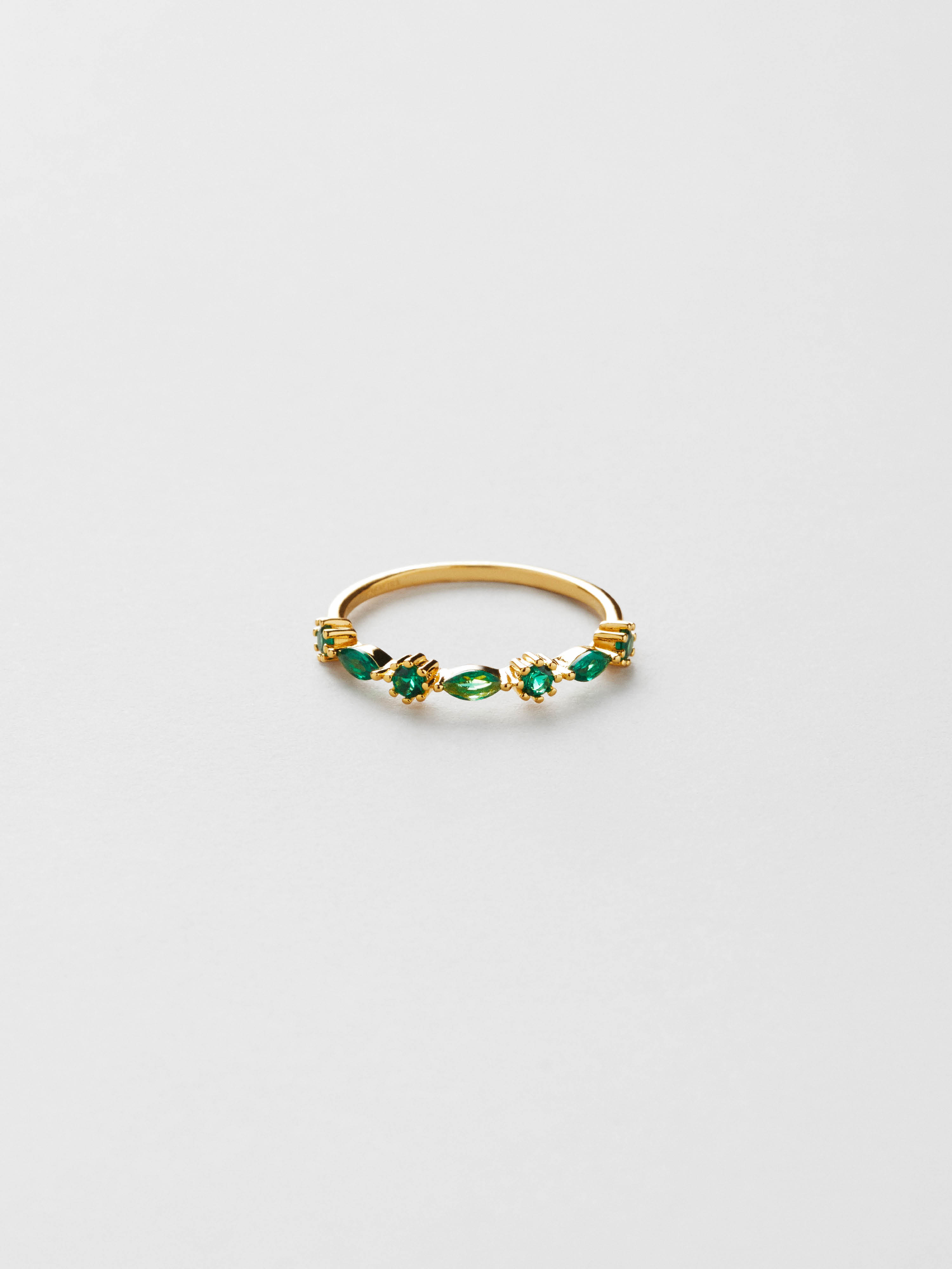 June Emerald Ring bild 2