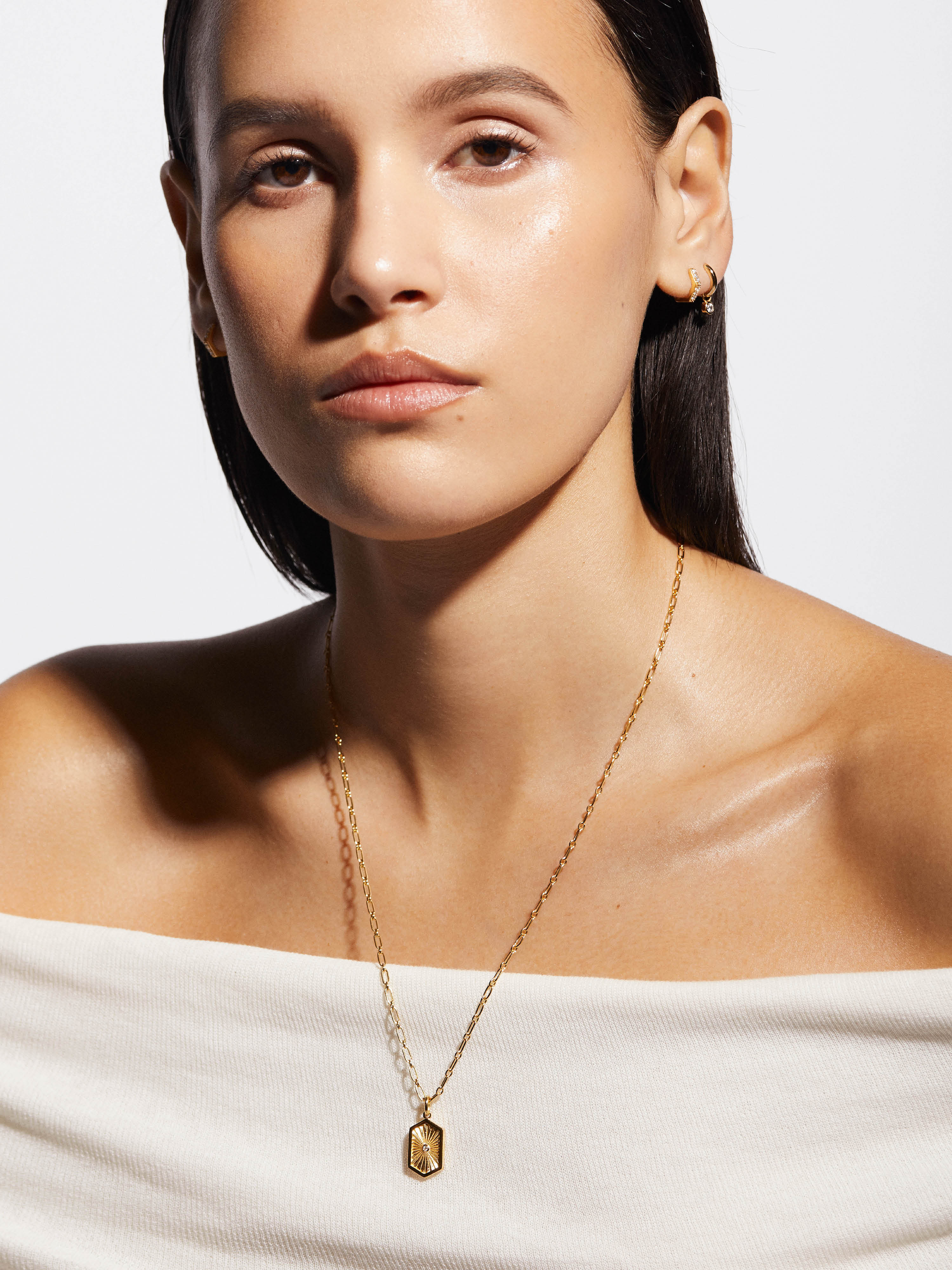 アクセサリー NUMBERING #5401 14k gold plated brass,CZ Michael Kors 14K Gold-Plated Brass Pavé Astor Link Chain