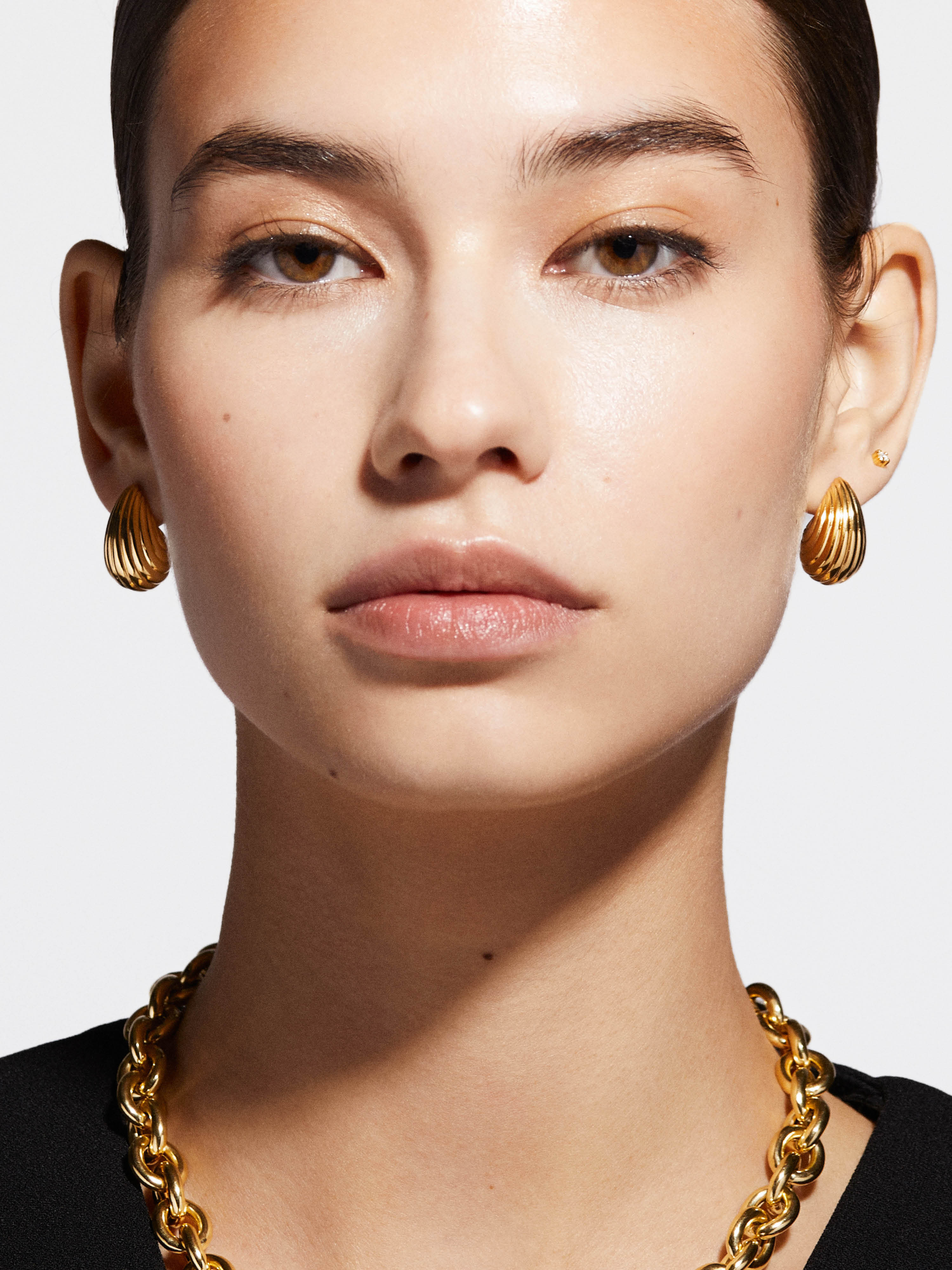 Striped Celine Drop Earrings