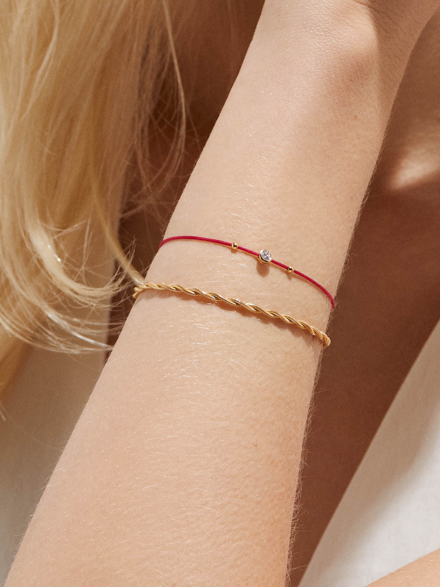 Mini Bezel Pink Armband bild 4