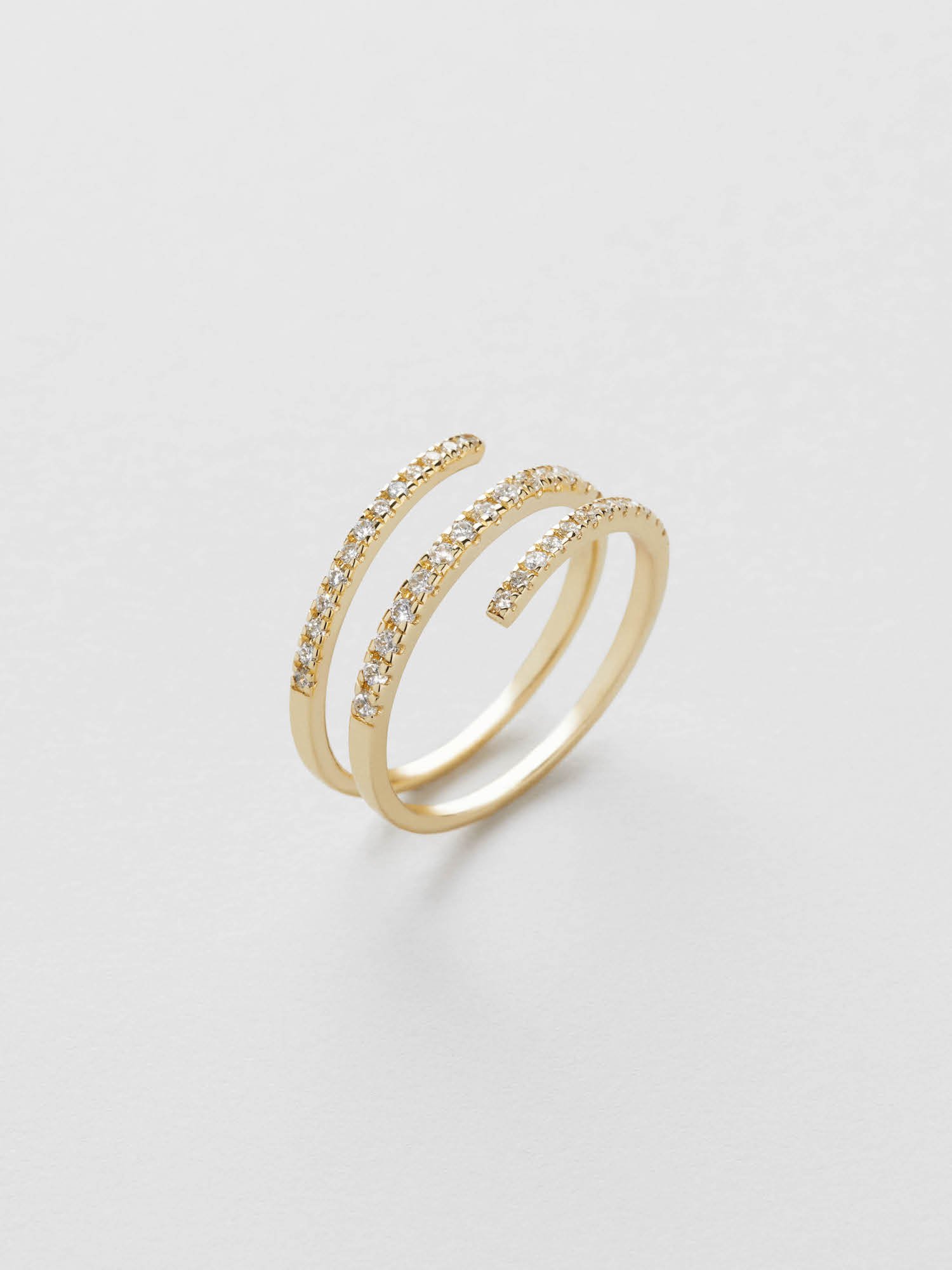 Diamond Coil Ring