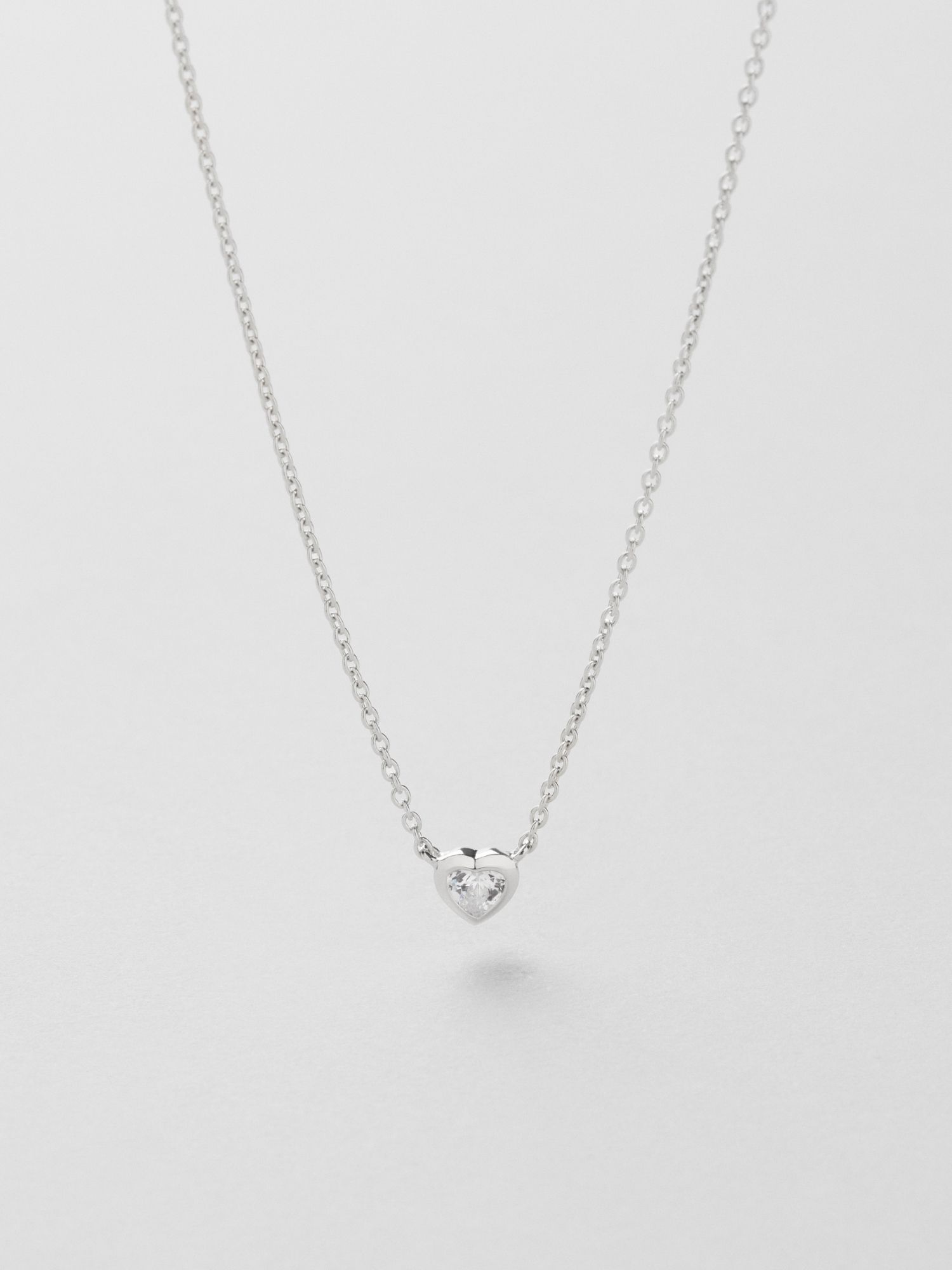 Bezel Heart Halsband