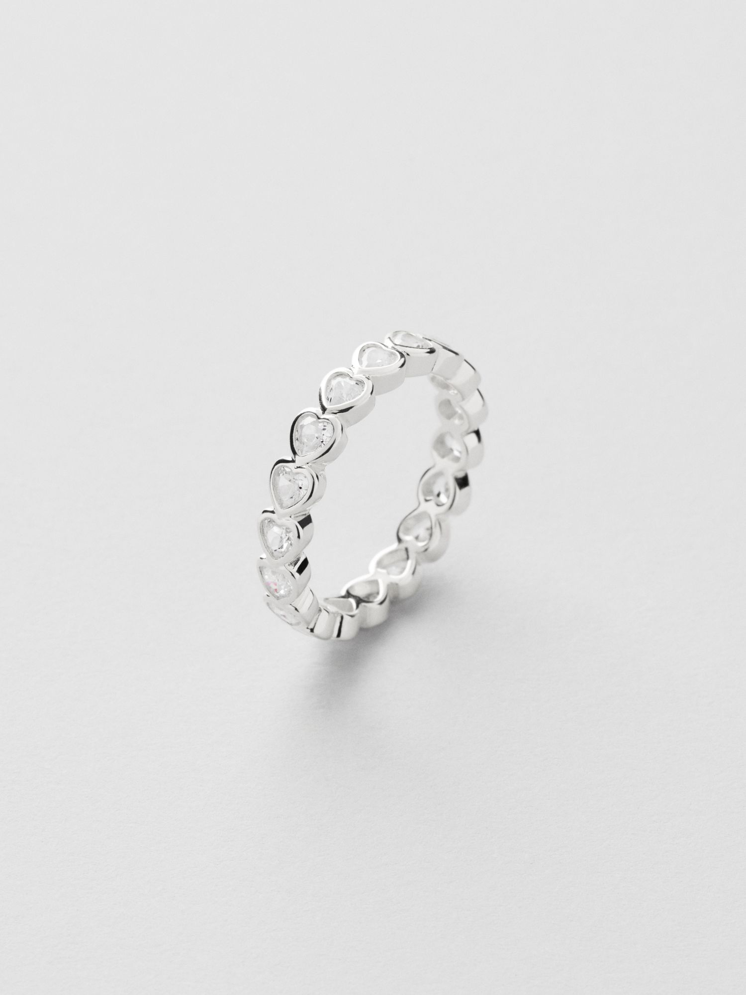 Bezel Heart Ring