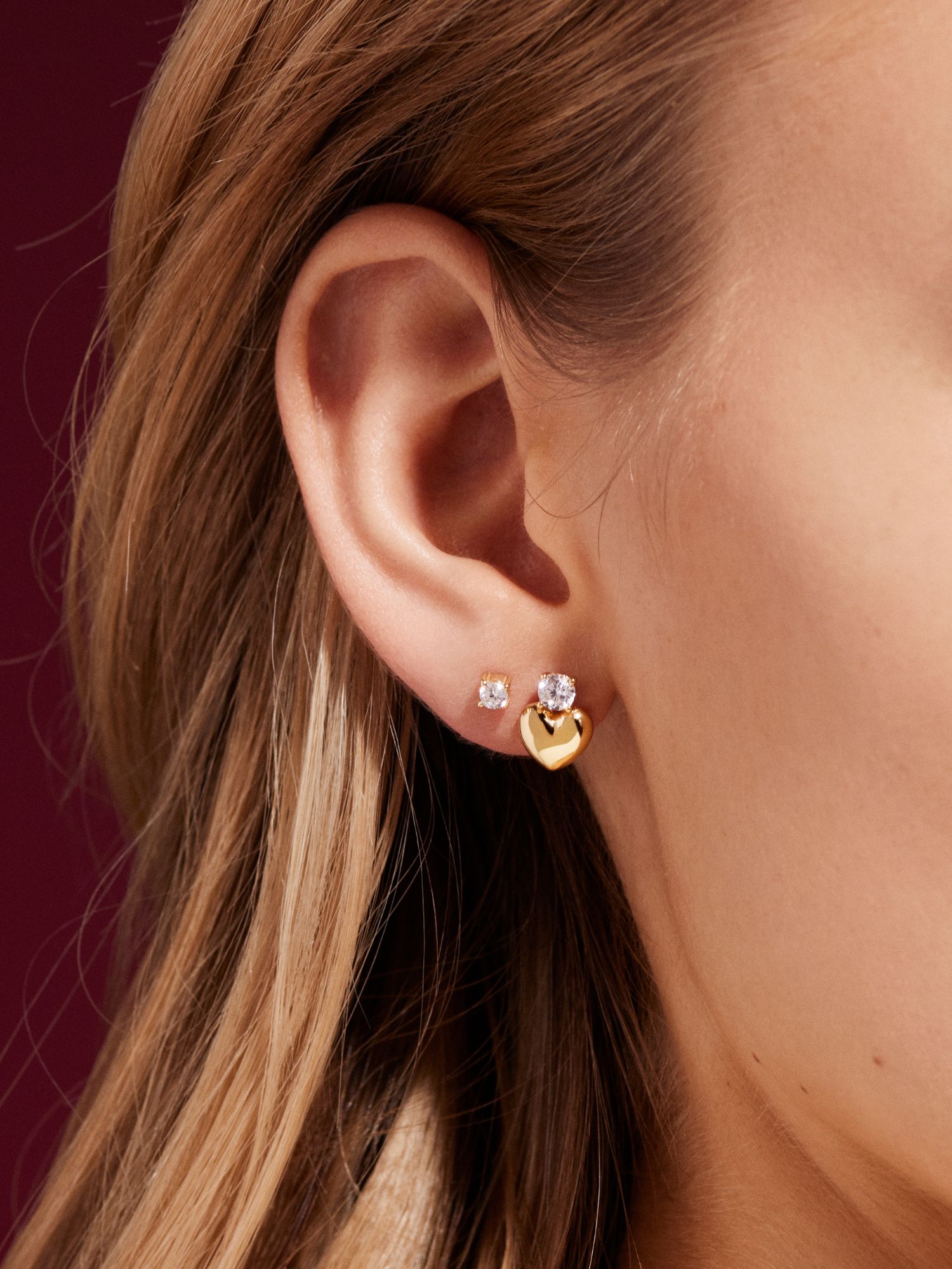 Hanne Heart Studs bild 4