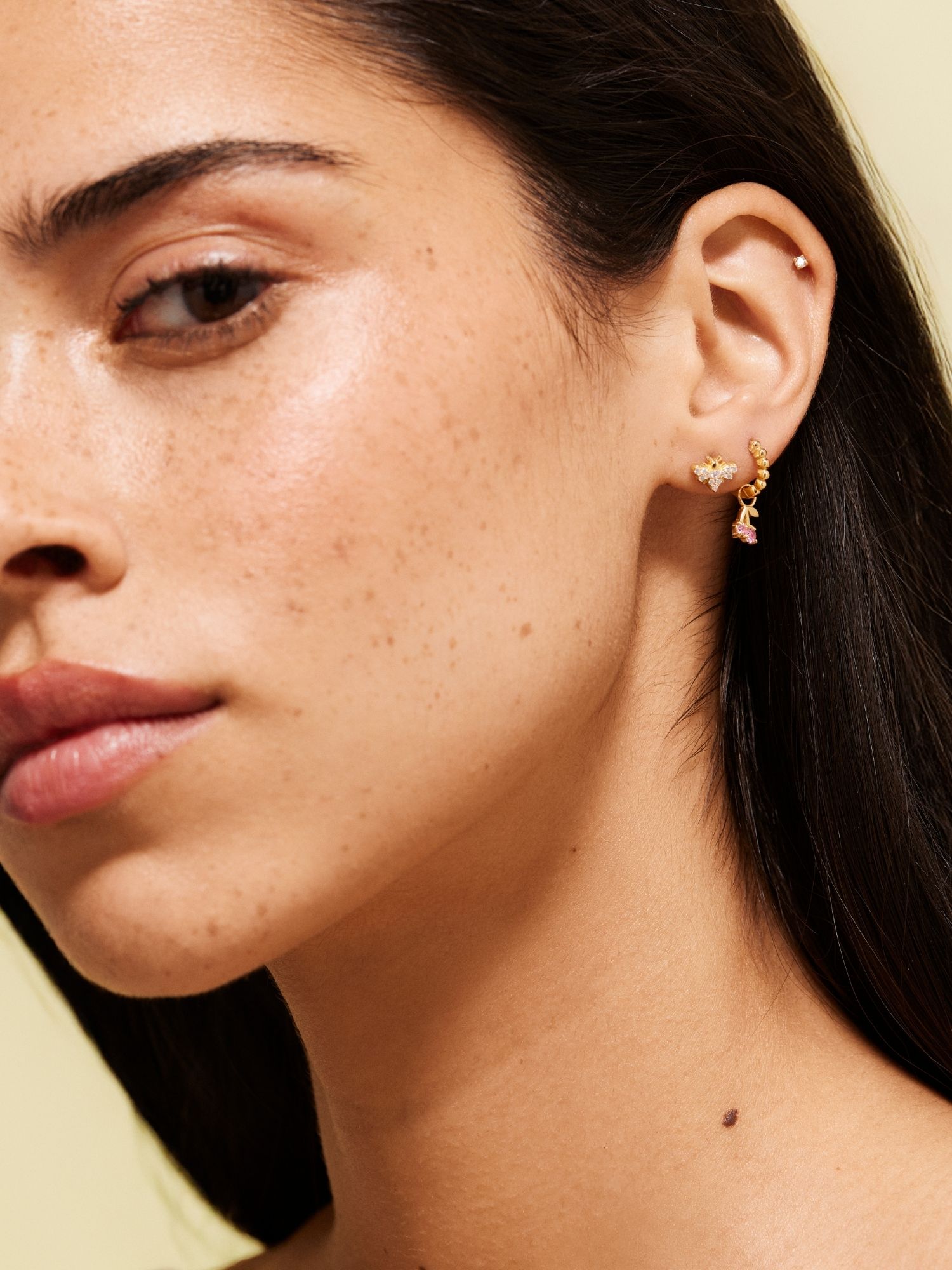 Pink Cherry Single Hoop bild 7