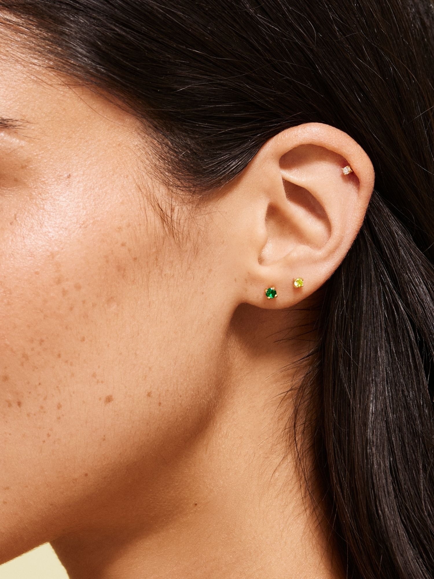 Emerald Single Studs 3-Pack bild 4