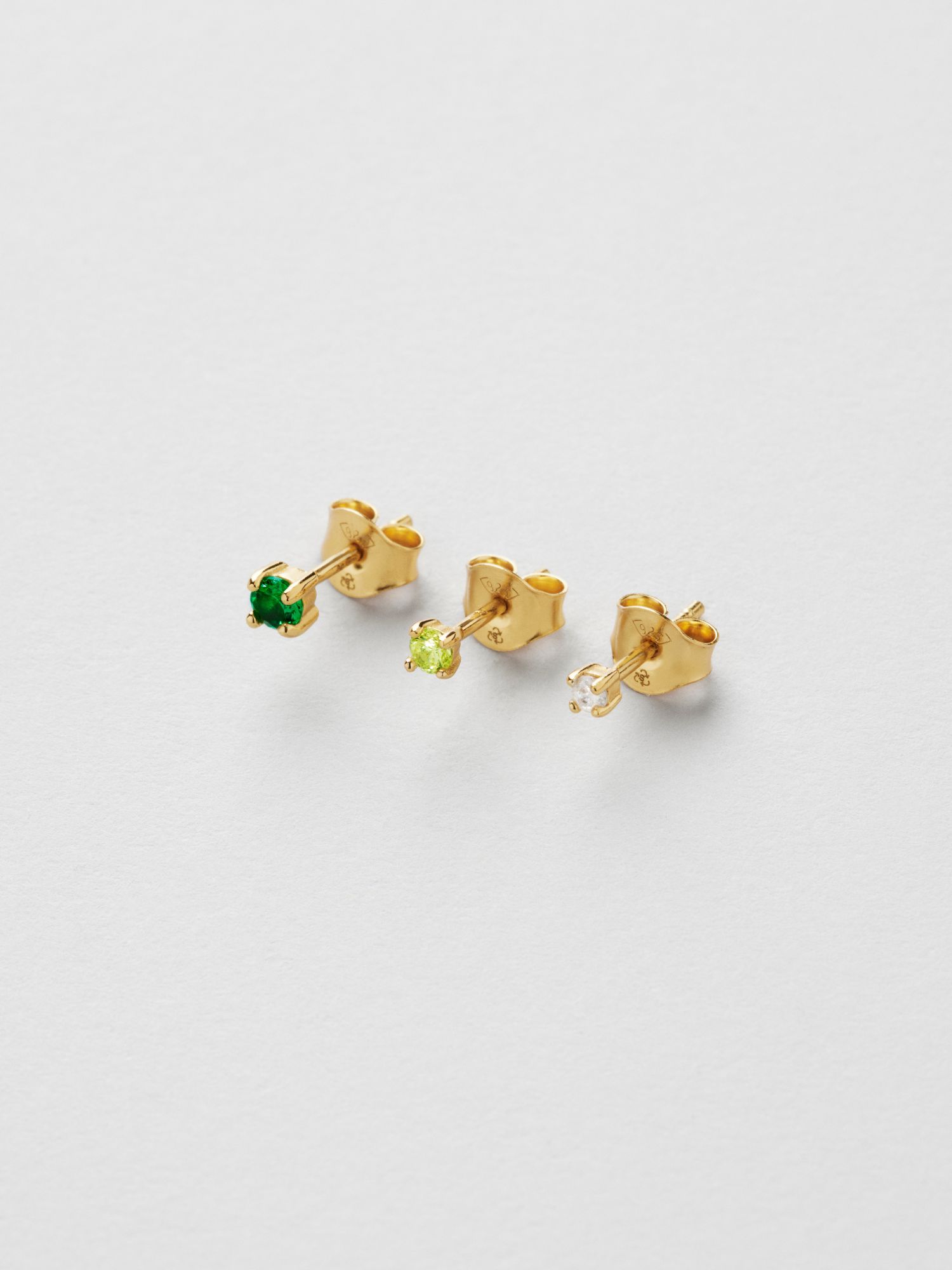Emerald Single Studs 3-Pack bild 3