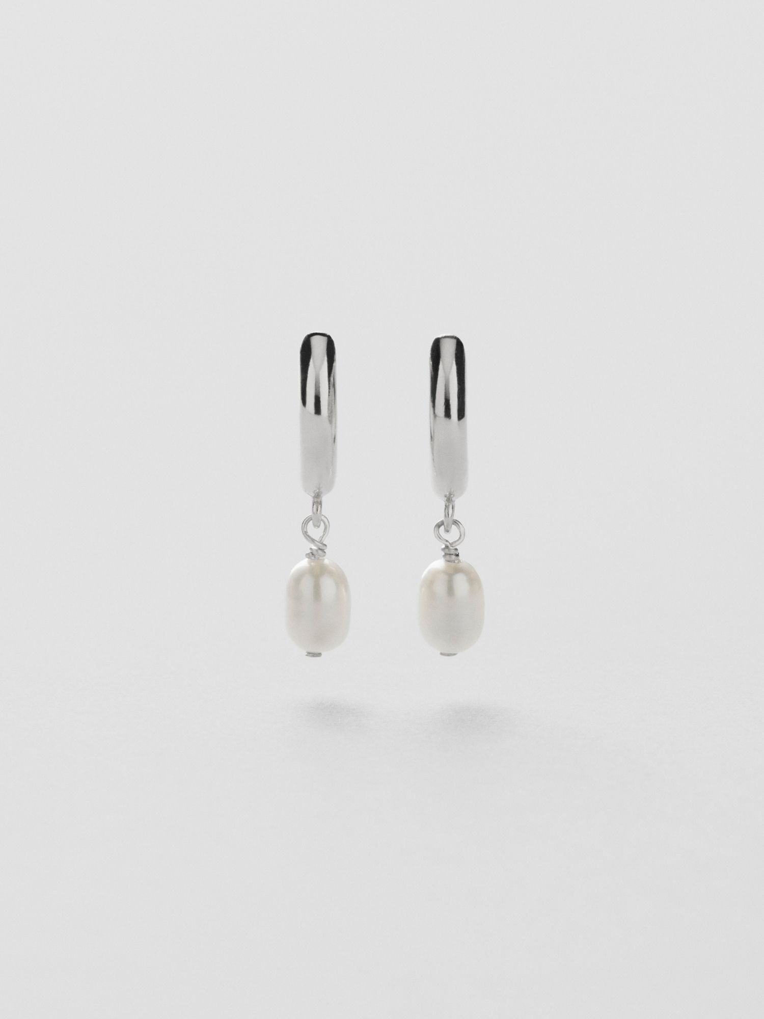 Mini Pearl Hoops
