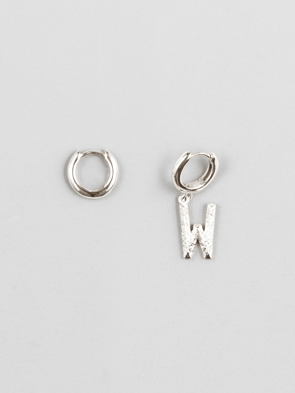 Vintage Letter W Hoops