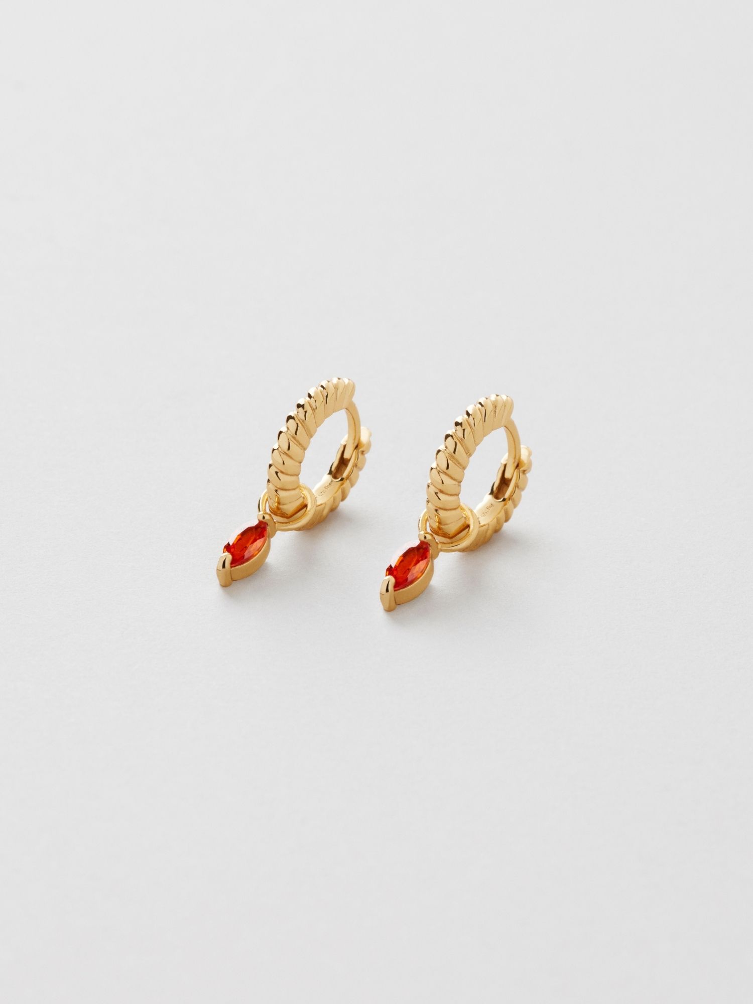 Orange Marquise Hoops bild 3