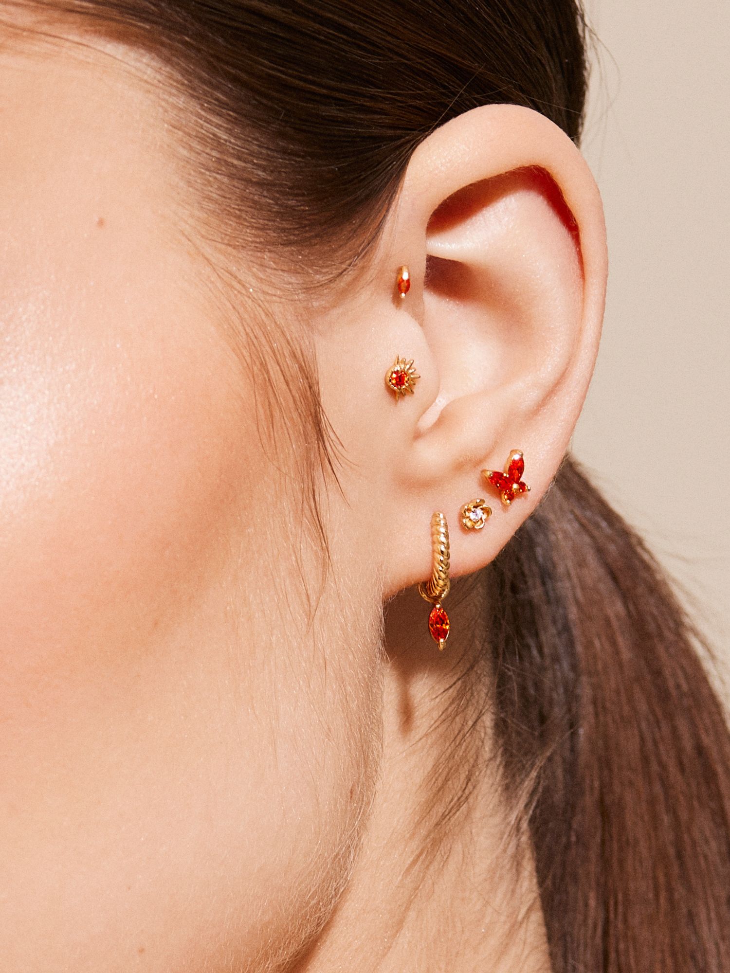 Orange Marquise Hoops bild 6