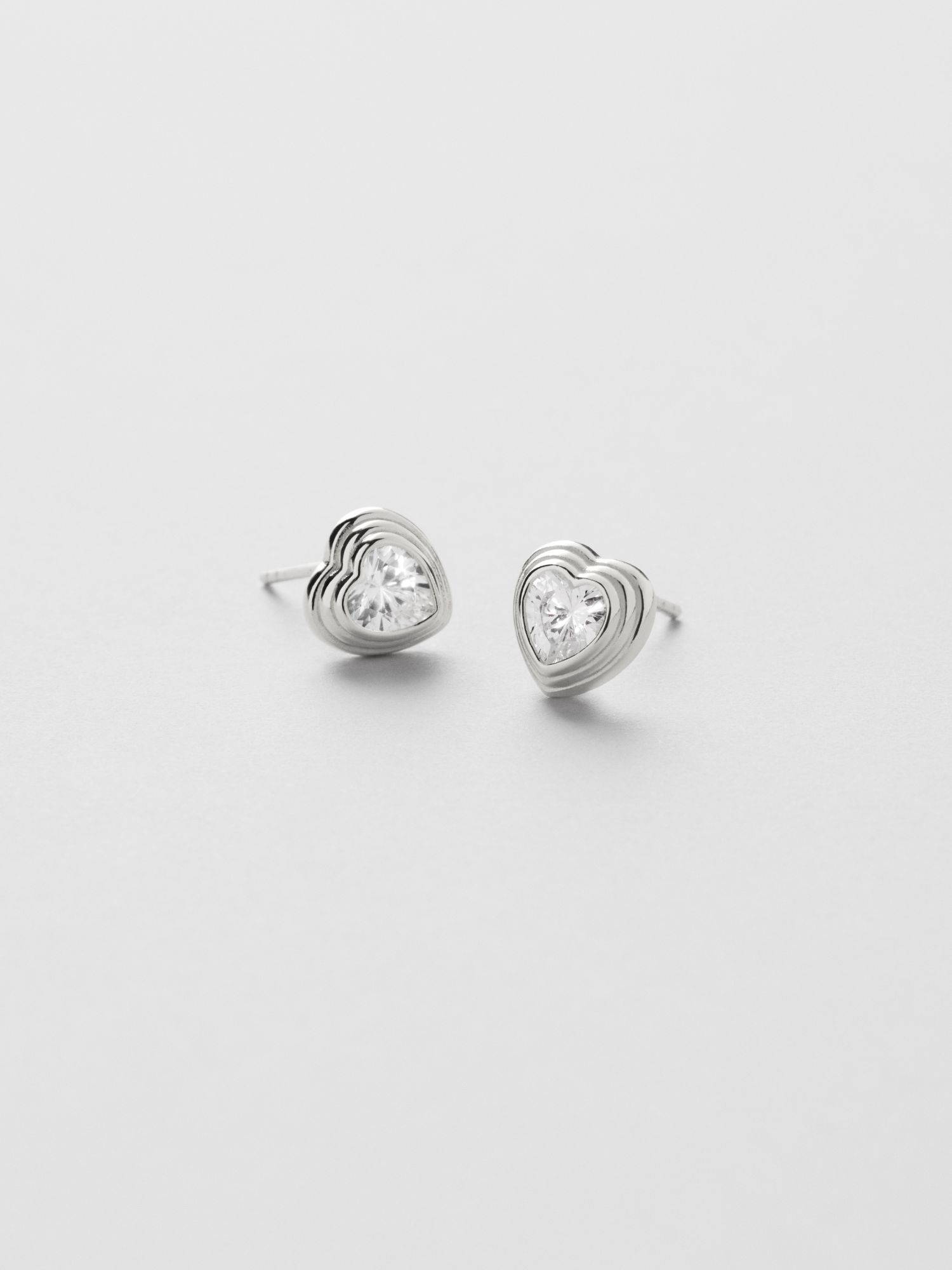 Crystal heart Studs bild 3
