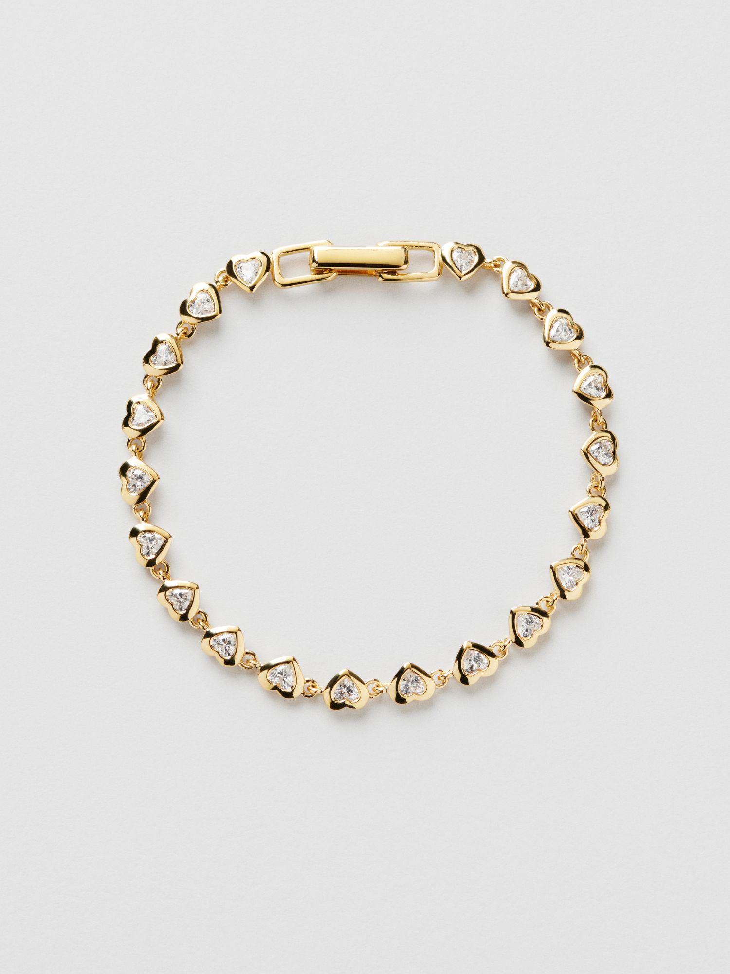 Bezel Hearts Armband