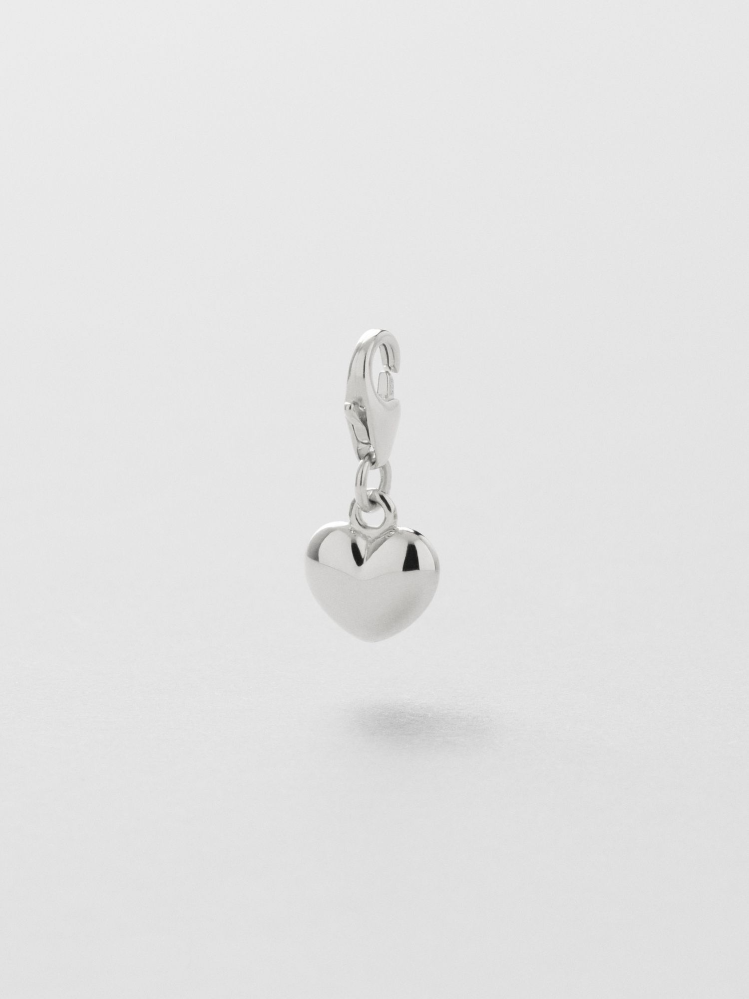 Solid Puffy Heart Charm