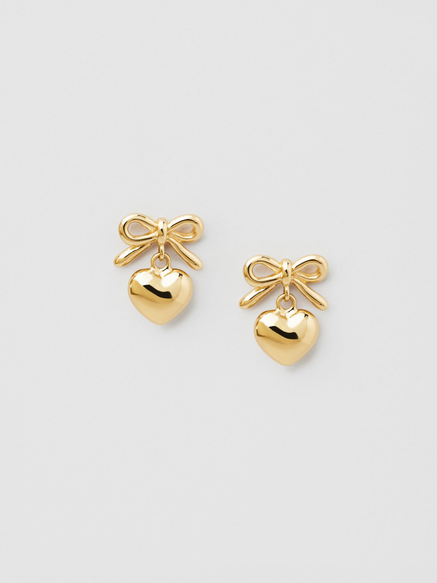 Bow Heart Studs