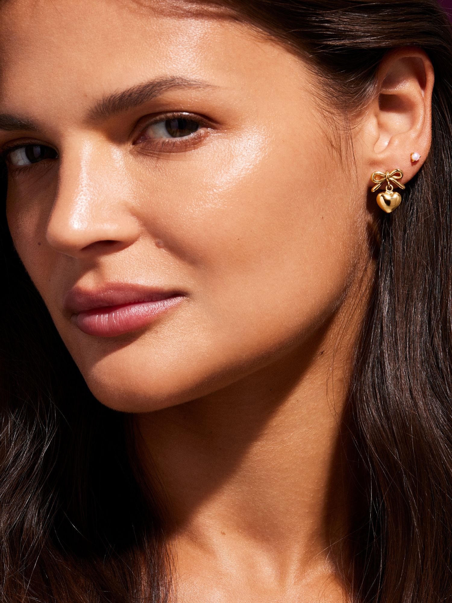 Bow Heart Studs bild 2