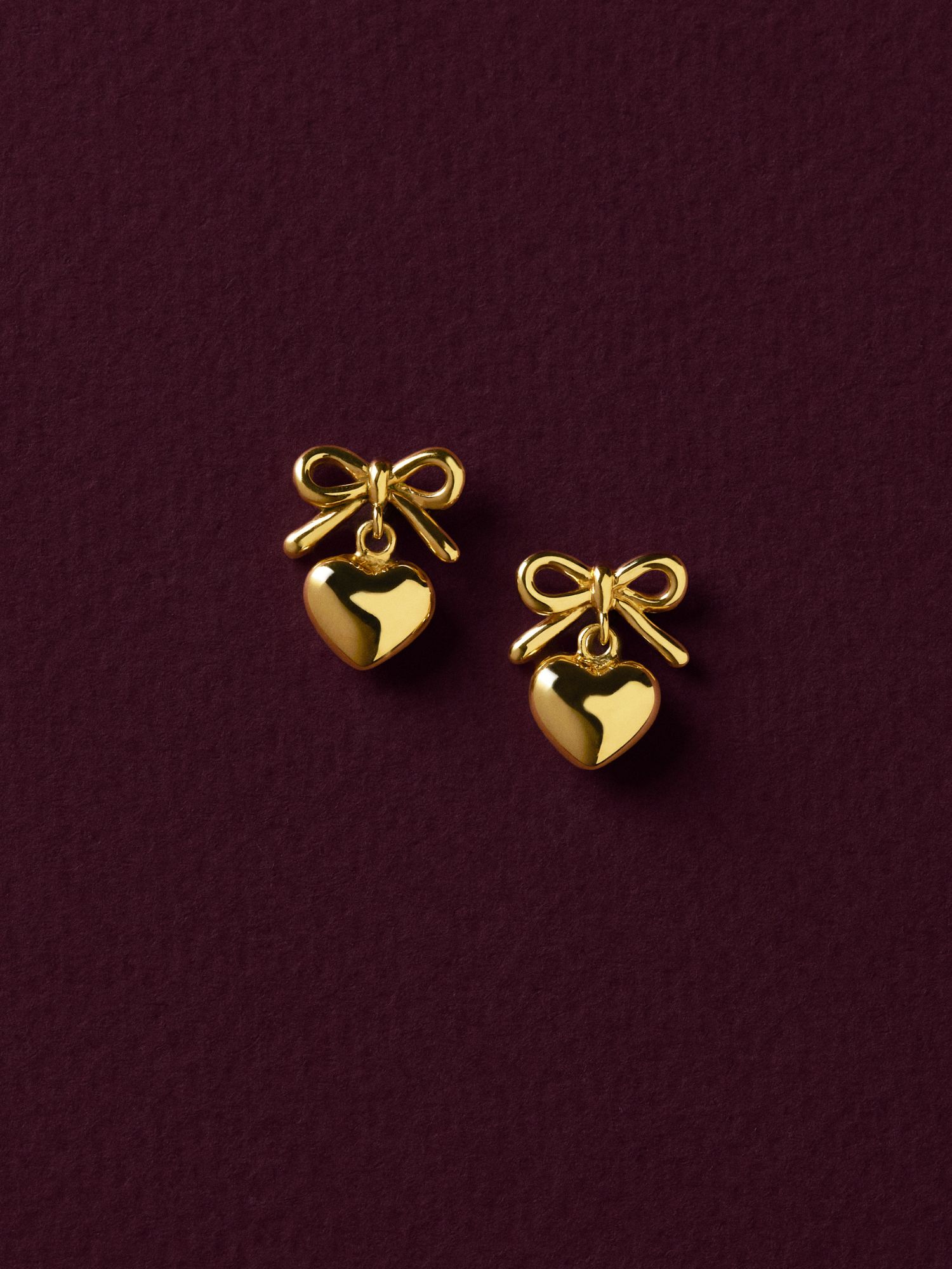 Bow Heart Studs bild 5