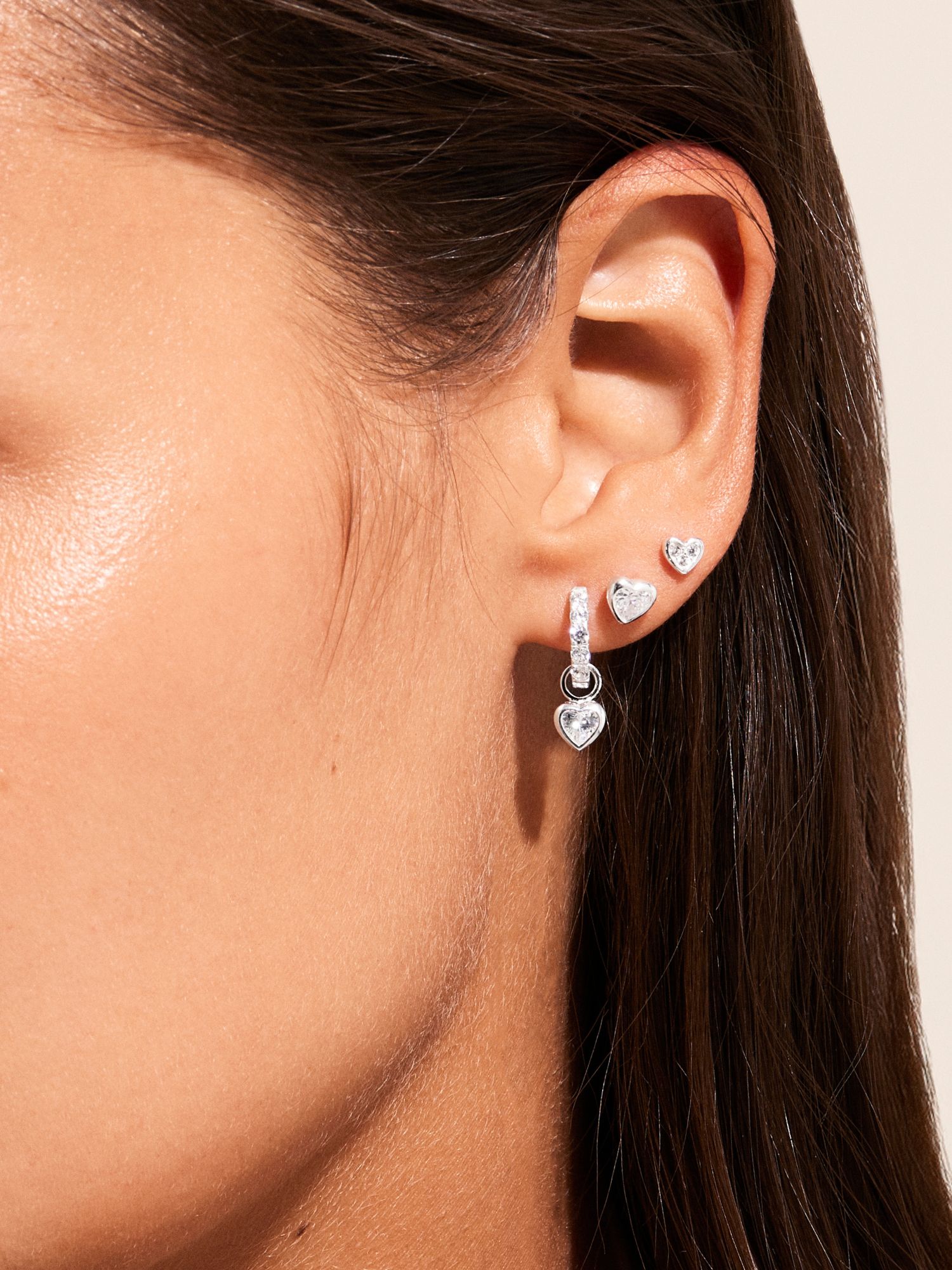 Bezel Heart Hoops bild 5