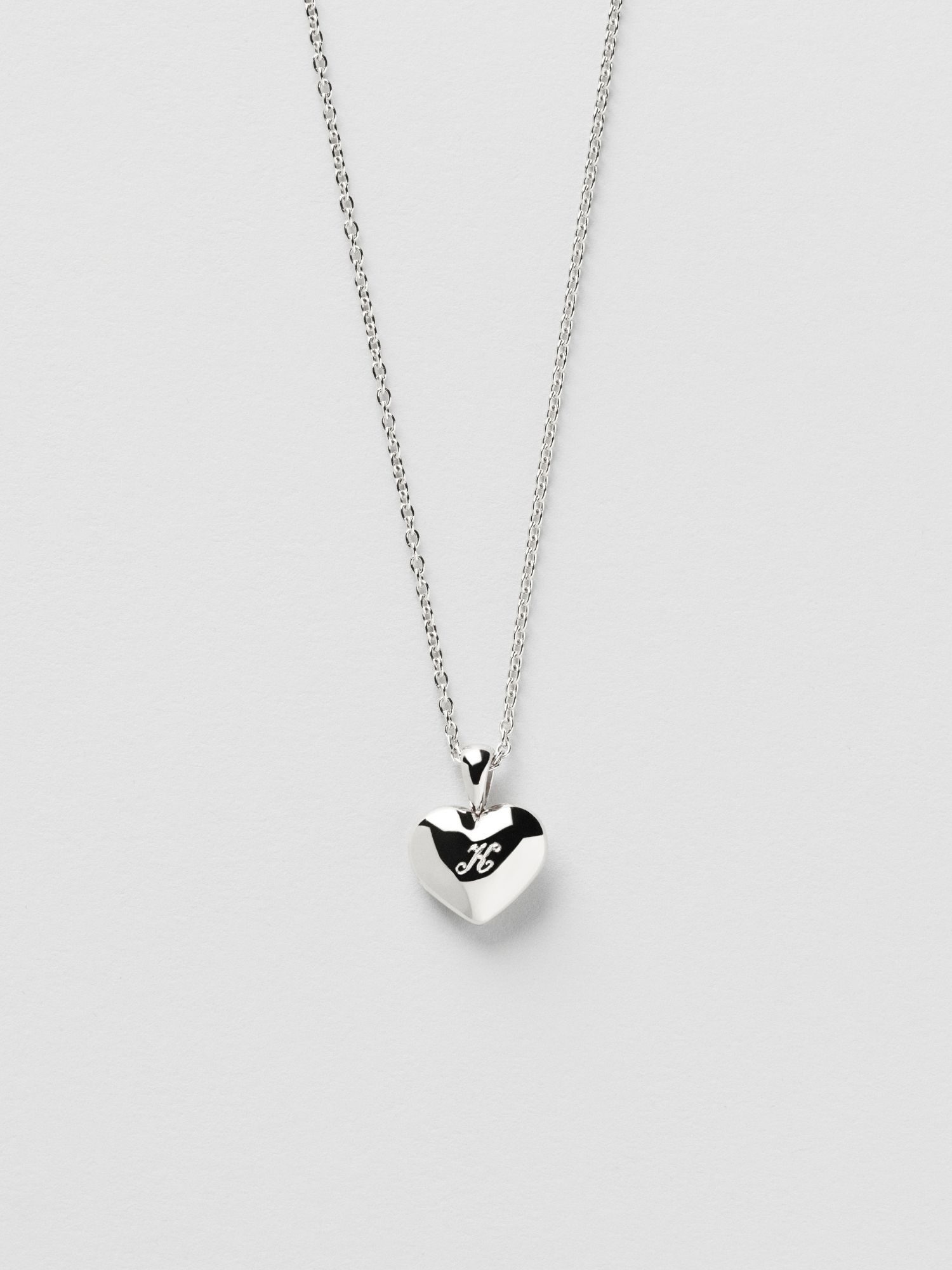 Heart Locket Halsband Gravyr