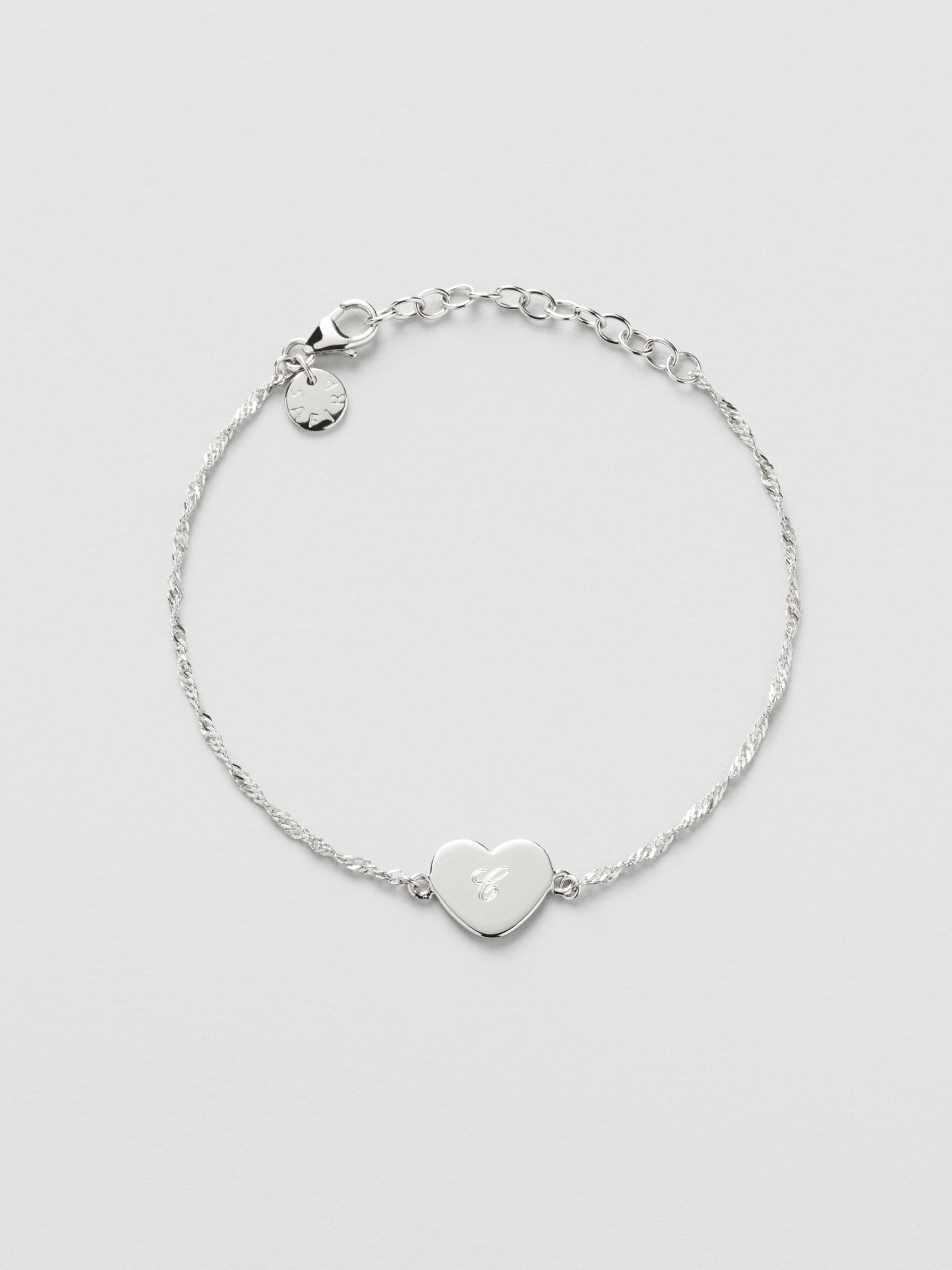 Tuva Heart Armband Gravyr