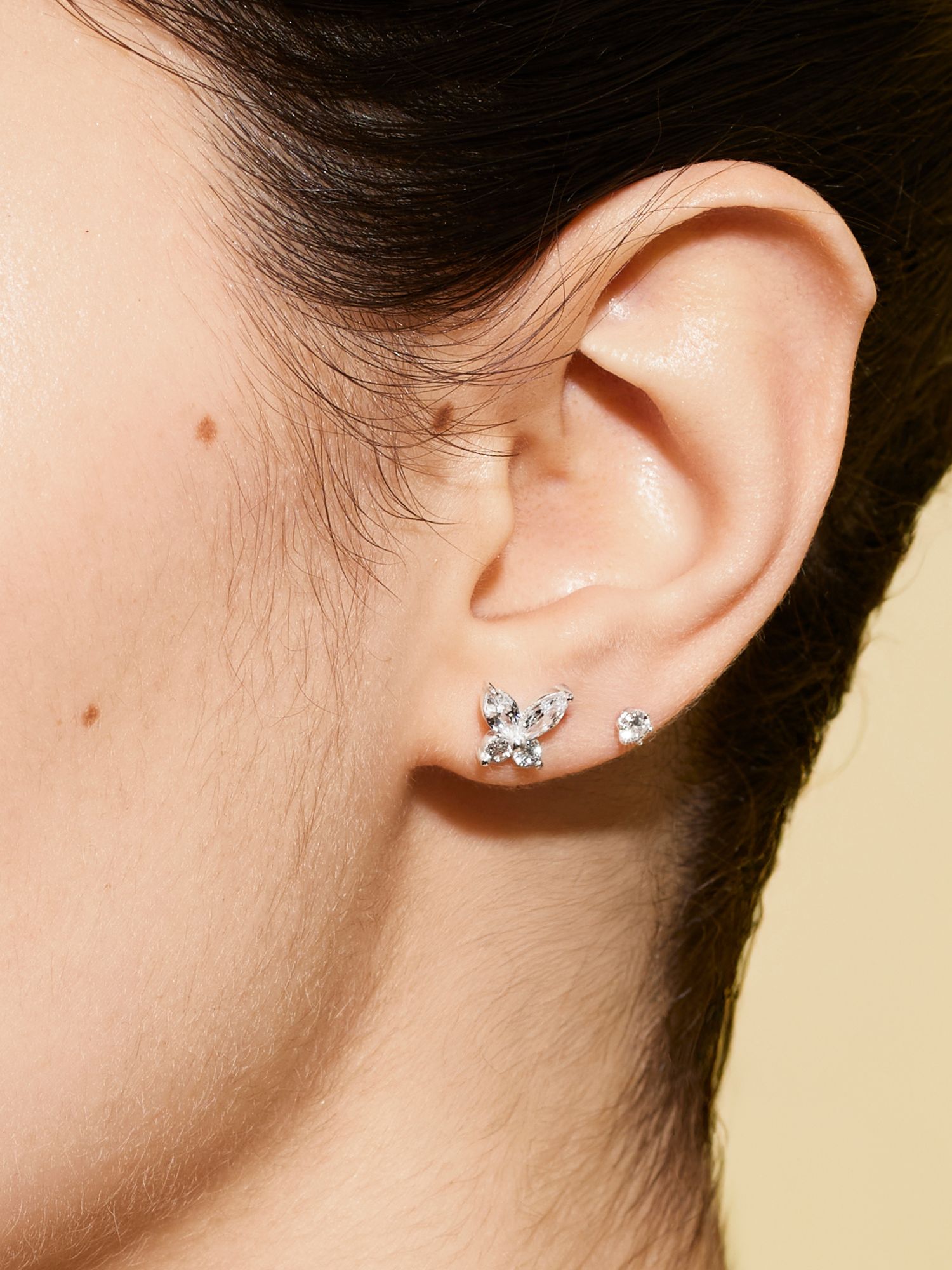 Clear Butterfly Studs  bild 2