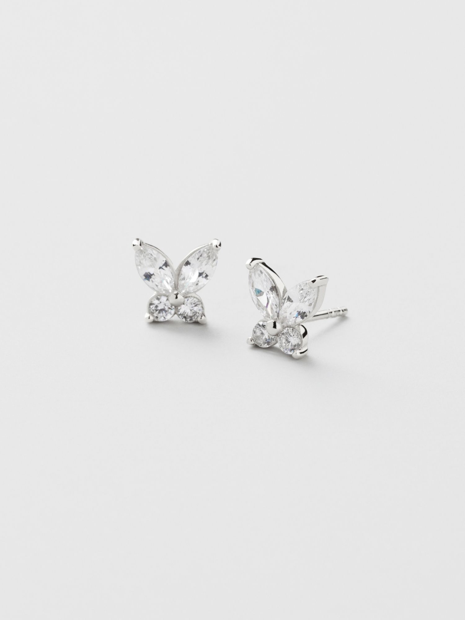 Clear Butterfly Studs  bild 3