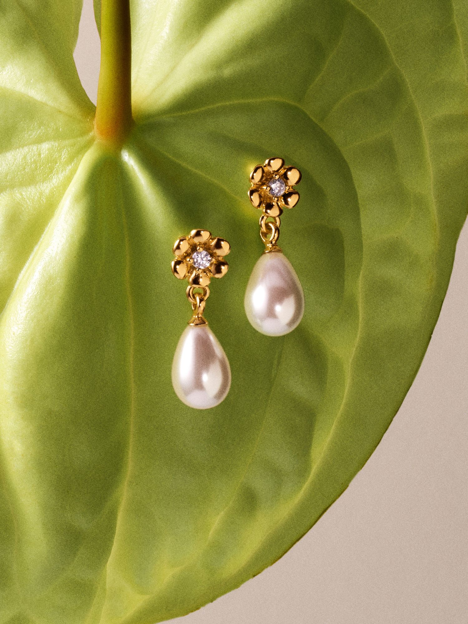 Daisy Flower Pearl Studs bild 6