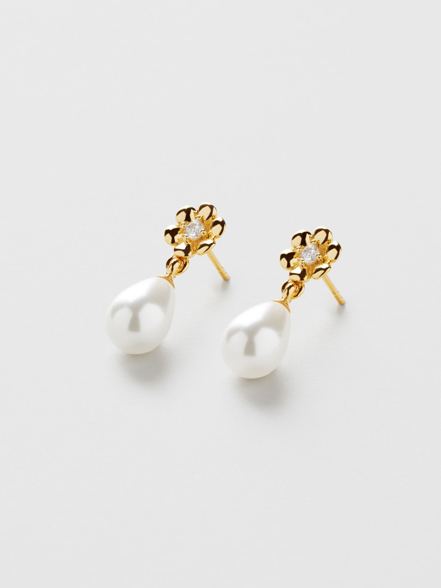 Daisy Flower Pearl Studs bild 3