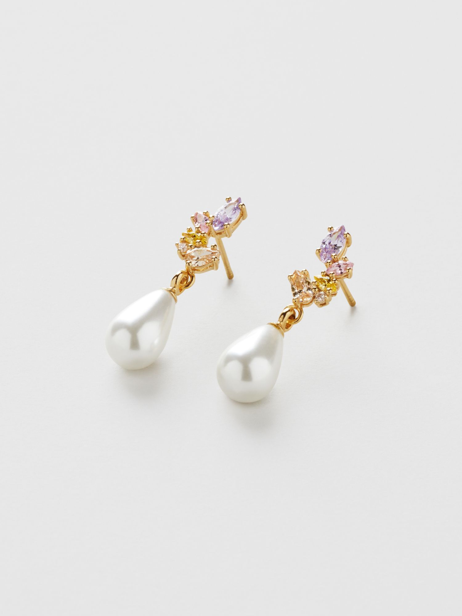 Ariel Pastel Bling Pearl Studs
 bild 3