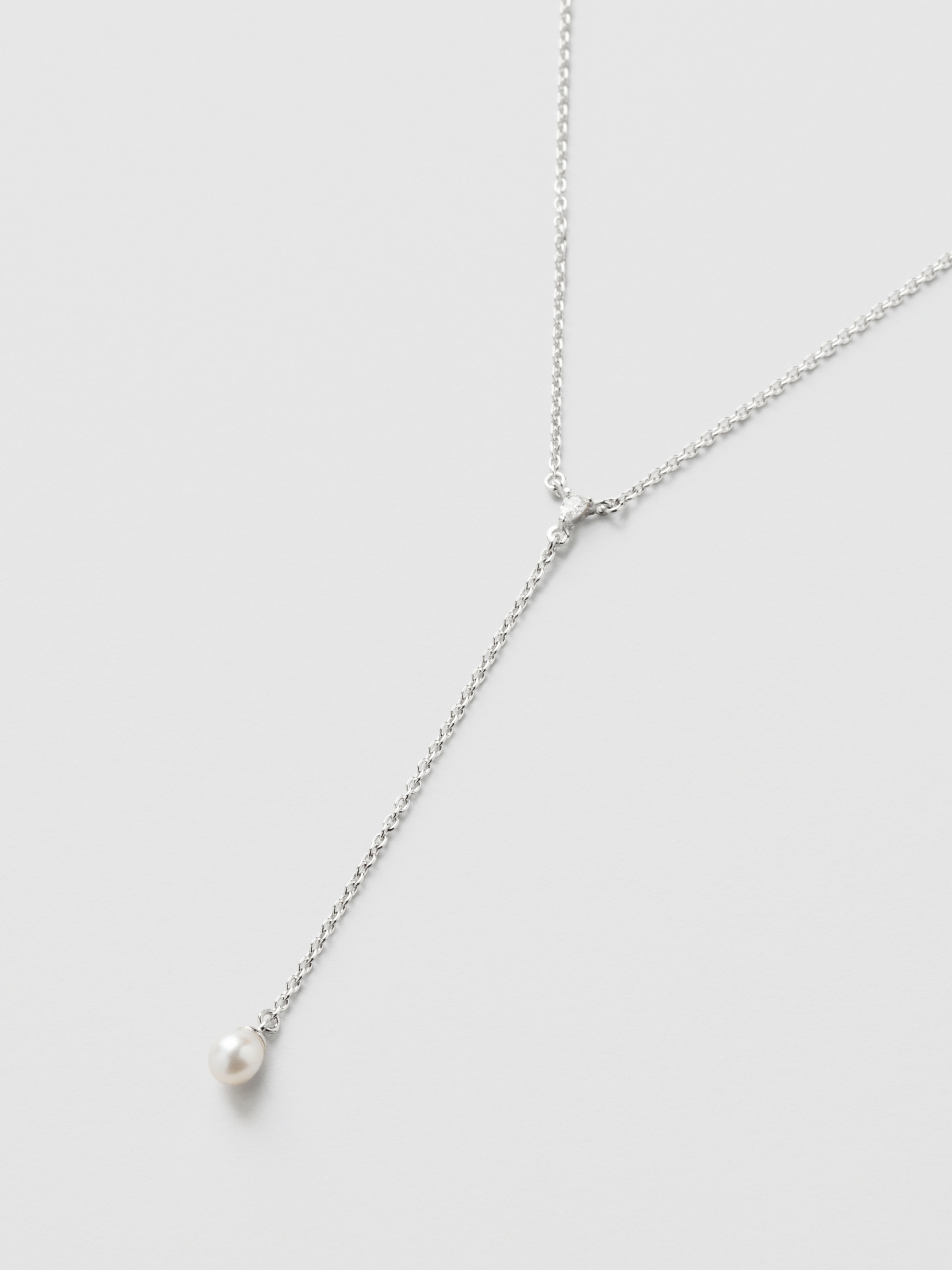 Drop Pearl Lariat Halsband bild 2