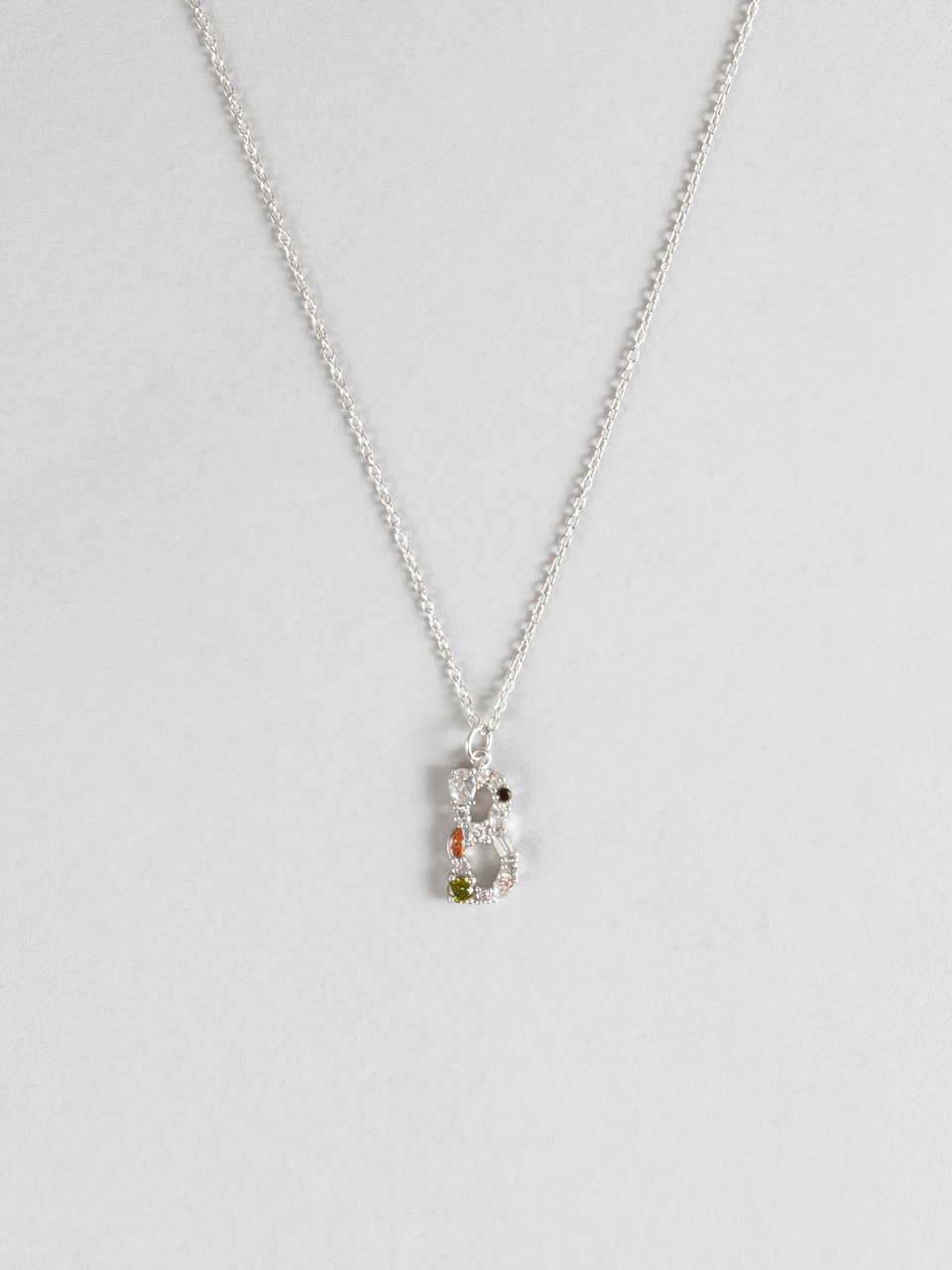 Cluster Letter B Necklace