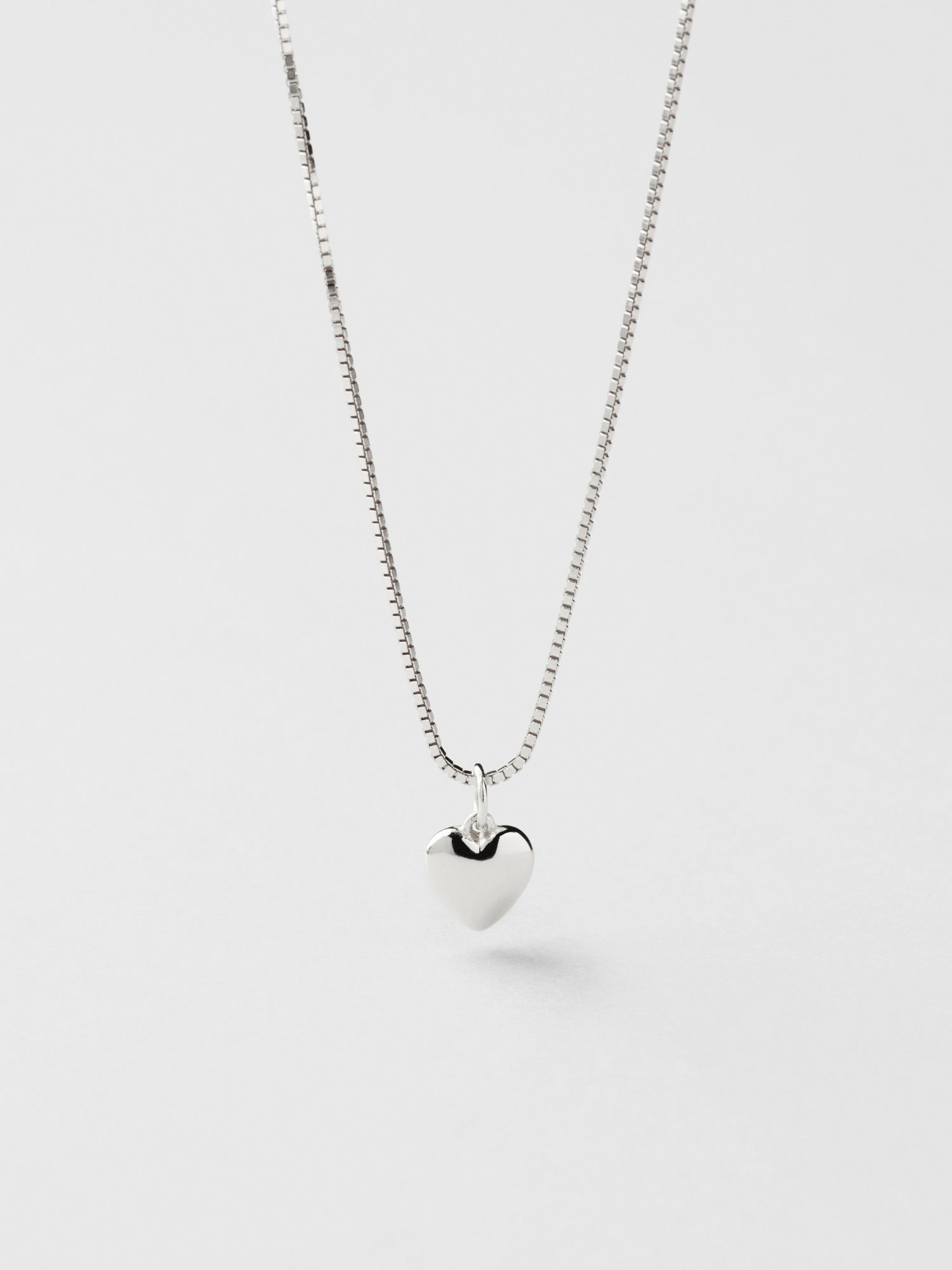 Solid Puffy Heart Halsband