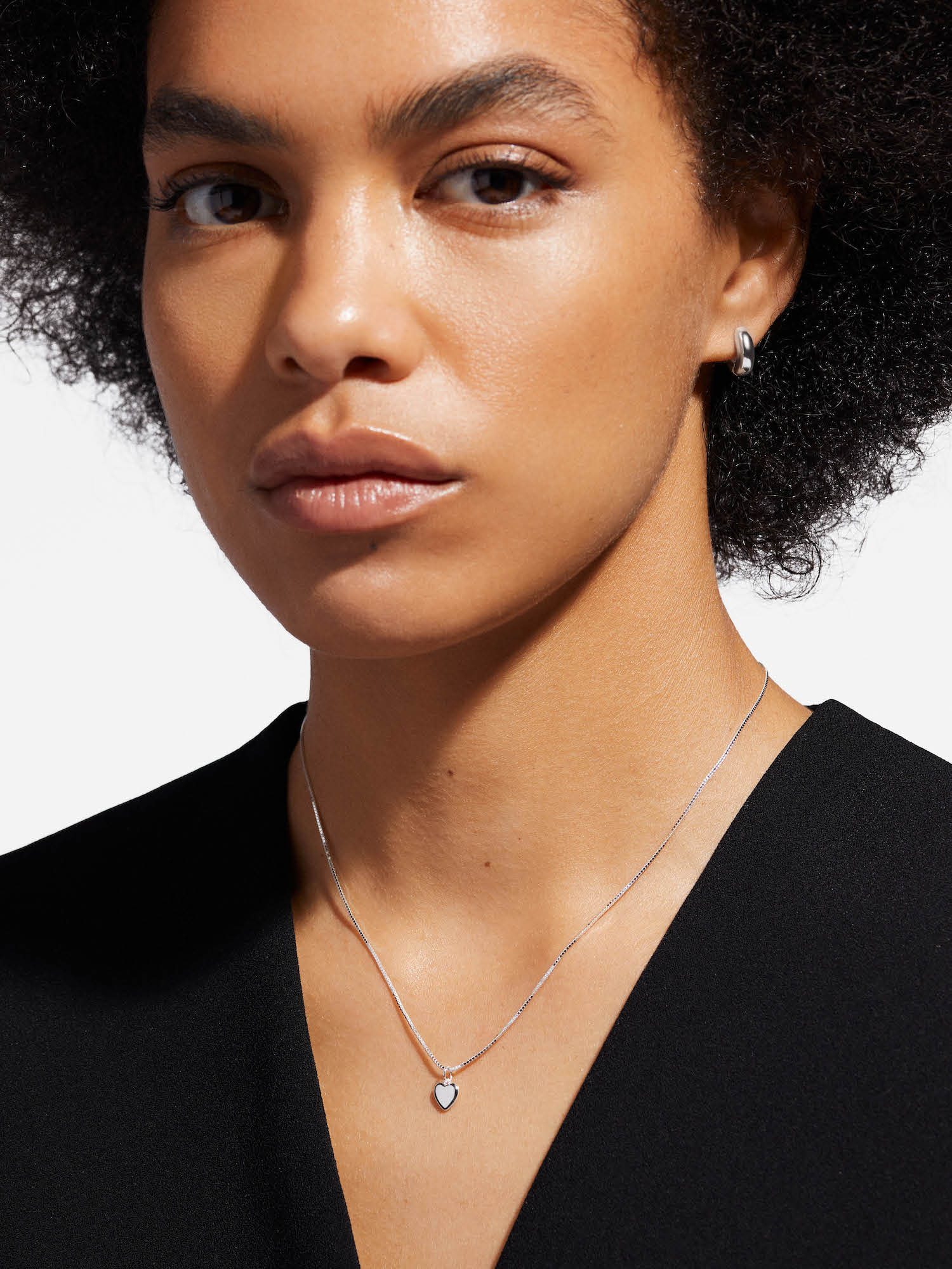 Solid Puffy Heart Halsband bild 2