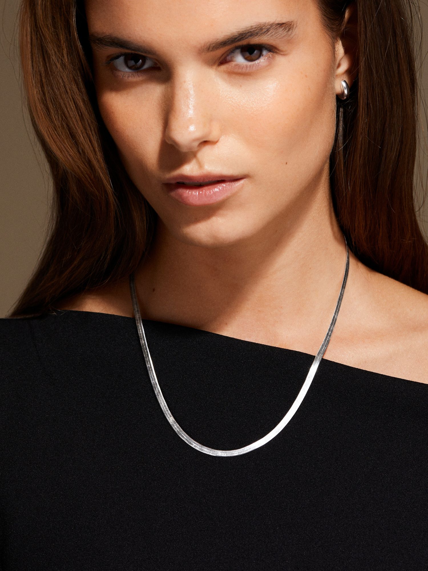 Herringbone Necklace (M) 45 cm